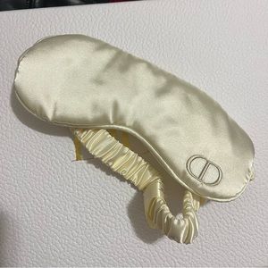 Dior Beaute Silk Scrunch Cream Eye Mask Sleep Satin Accessories